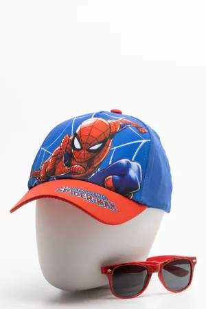 Spider-Man Cap And Sunglasses Set Blue