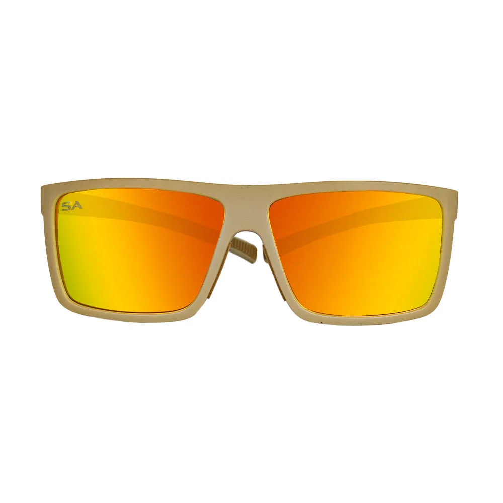 Sport Sunglasses | Desert Sand | Red/Orange Mirror