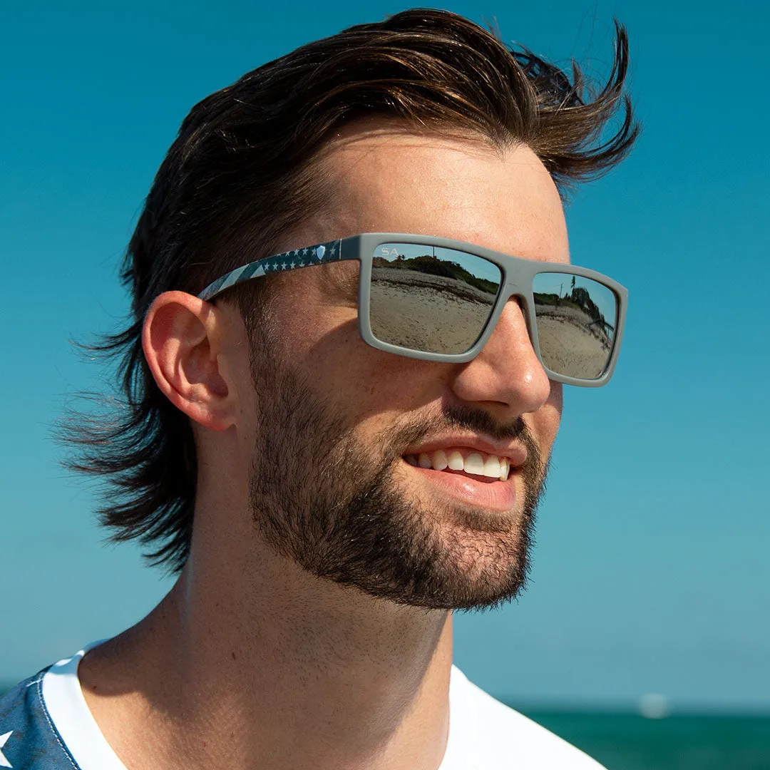 Sport Sunglasses | Ghost American Flag | Grey