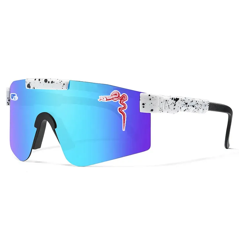 Sports Eyewear Cycling UV400 Outdoor Glasses Double Legs Bike Bicycle Sunglasses Wide View Mtb Goggles