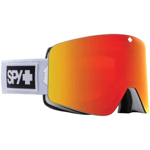 Spy Marauder Goggles Matte White HD Plus Bronze with Red Spectra Mirror   Spare Lens