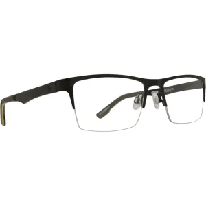 Spy Optics Eyeglass Frames Women's Hawke 54 Matte Black Hi Vis Yellow Eyeglasses
