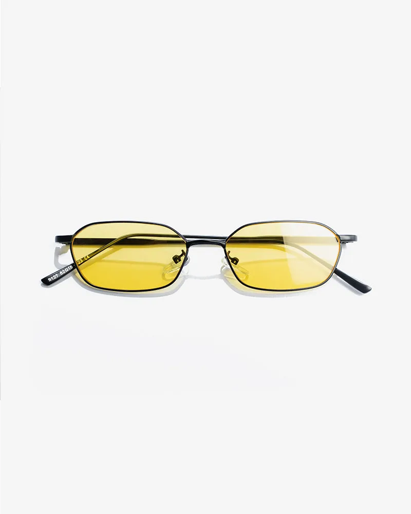 SSS REALISM LOUIS CITRON TINT BLACK SUNGLASSES