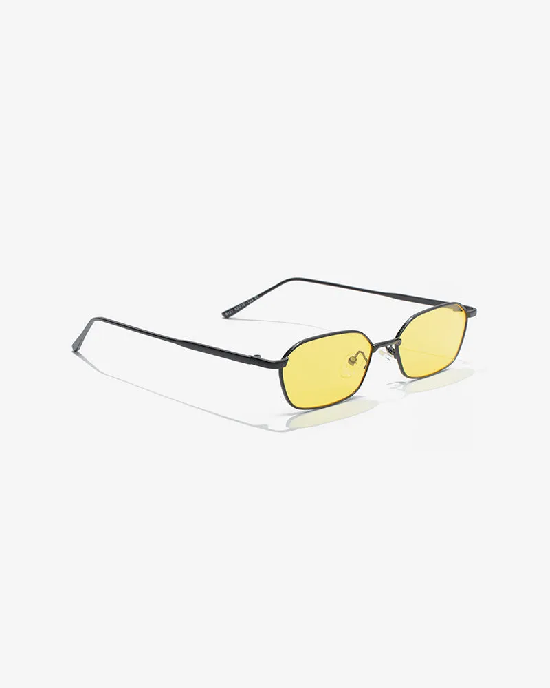 SSS REALISM LOUIS CITRON TINT BLACK SUNGLASSES