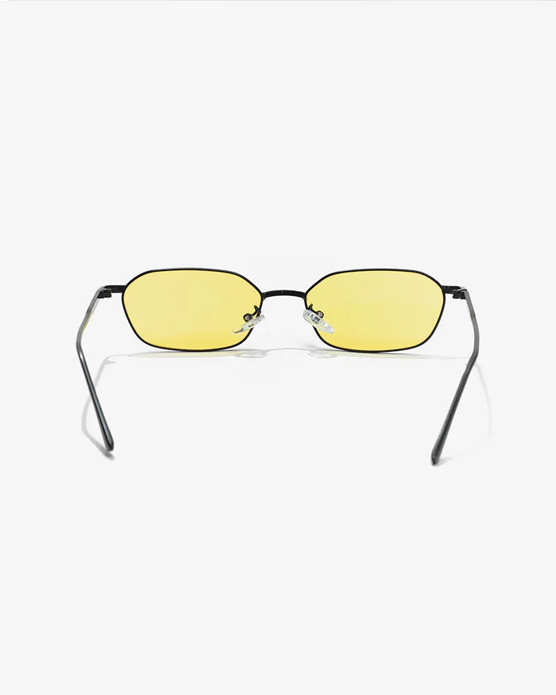 SSS REALISM LOUIS CITRON TINT BLACK SUNGLASSES