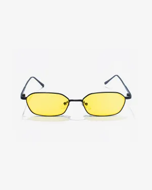 SSS REALISM LOUIS CITRON TINT BLACK SUNGLASSES