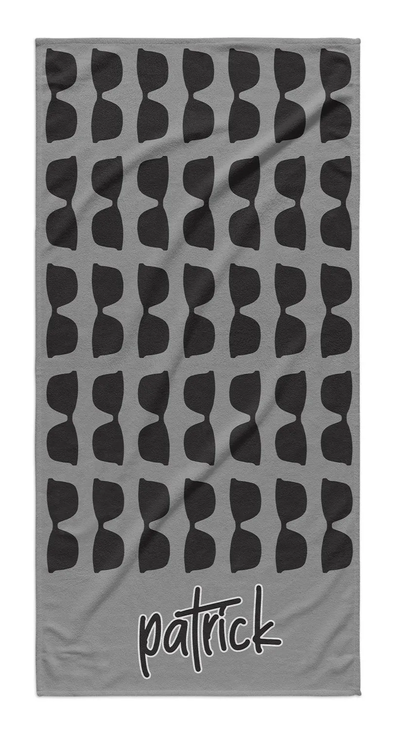STAY COOL SUNGLASSES PATTERN PERSONALIZED PREMIUM TOWEL