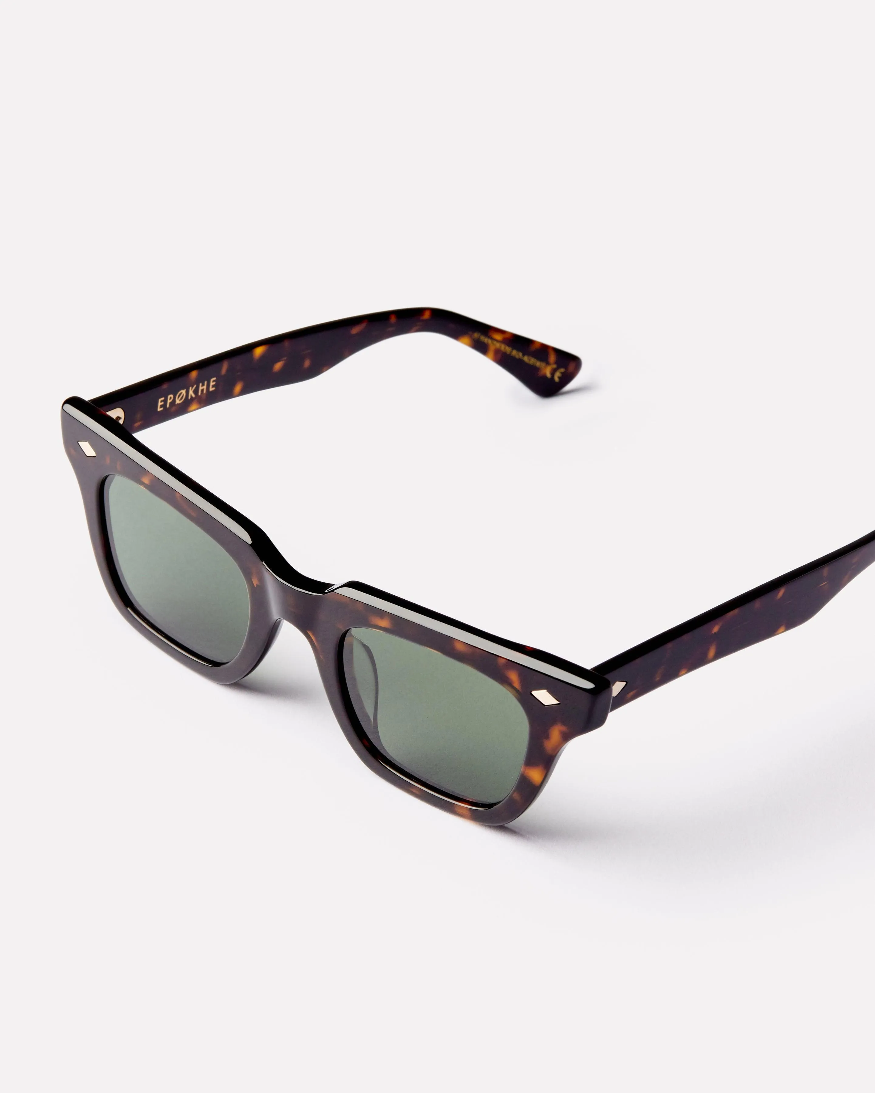 Stereo - Tortoise Polished / Green Polarized