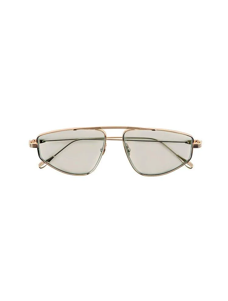 Sting Green Rose Gold Sunglasses