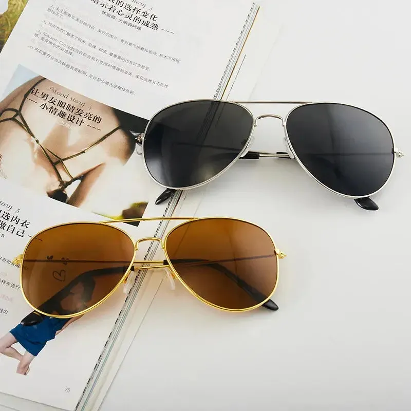Summer Unisex Classic Pilot Sunglasses Designer Men Women Gradient Style Vintage Outdoor Driving Sun Glasses for Female Male
