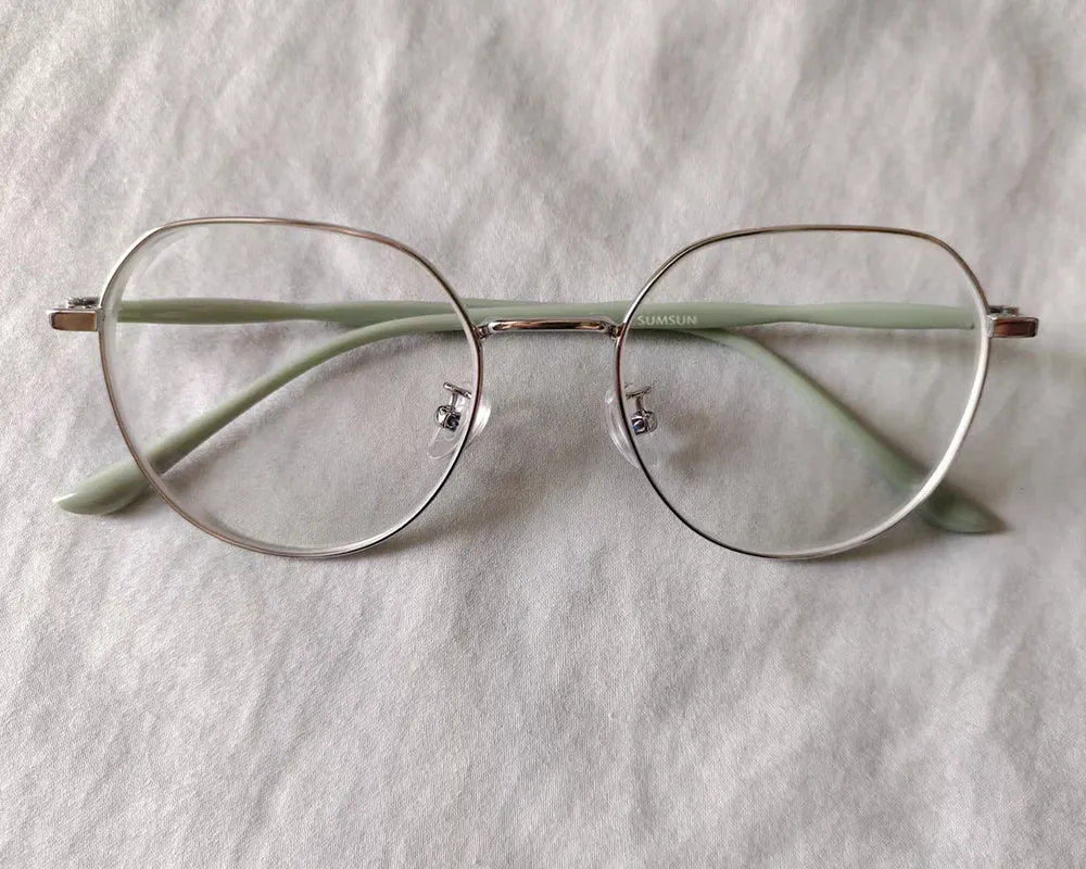 SUMSUN Glasses, Blue Light Blocking Eyeglasses for Women, Anti Eye Strain Glasses