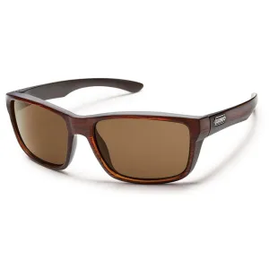Suncloud Mayor Injection Molded Sunglasses Medium in Burnished Brown/Brown