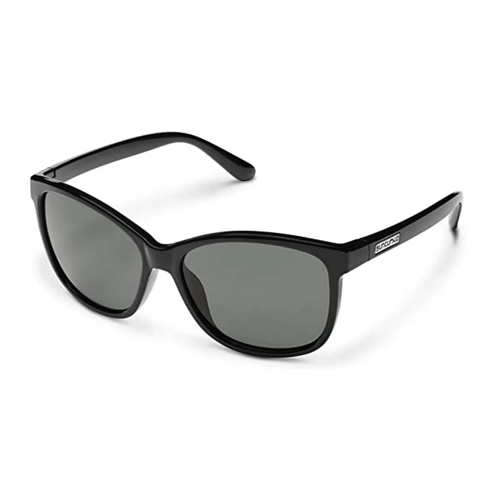 Suncloud Unisex Black Frame Gray Green Lens Polarized Sashay Sunglasses - 20529680758M9