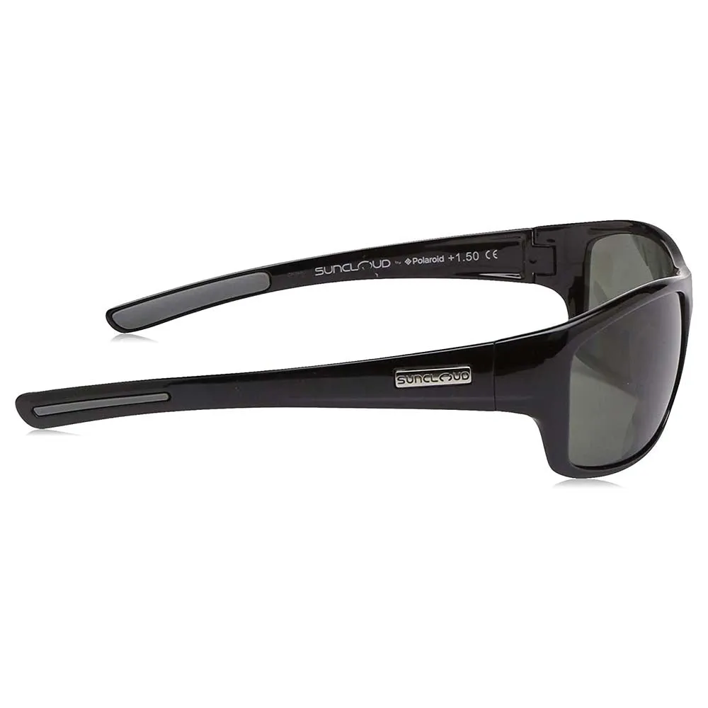 Suncloud Unisex Black Frame Gray Lens Cover Polarized Reader Sunglasses - S-CVRPPGYBK200