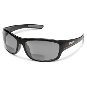 Suncloud Unisex Black Frame Gray Lens Cover Polarized Reader Sunglasses - S-CVRPPGYBK200
