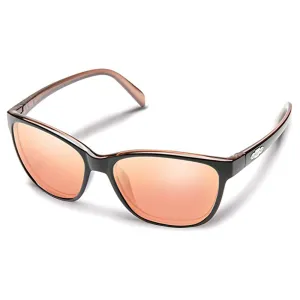 Suncloud Unisex Rose Backpaint Frame Pink Gold Lens Polarized Contemporary Sunglasses - 202168W0R54JQ