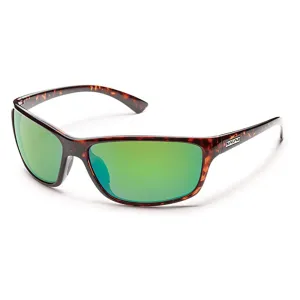 Suncloud Unisex Tortoise Frame Green Lens Sentry Polarized Sunglasses - S-SEPPGMTT