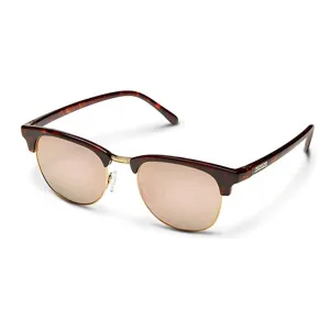 Suncloud Unisex Tortoise Frame Pink Gold Mirror Lens Polarized Step Out Sunglasses - 20529908652JQ