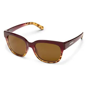 Suncloud Women's Raspberry Tortoise Fade Frame Brown Lens Affect Polarized Sunglasses - 205297VV556HB