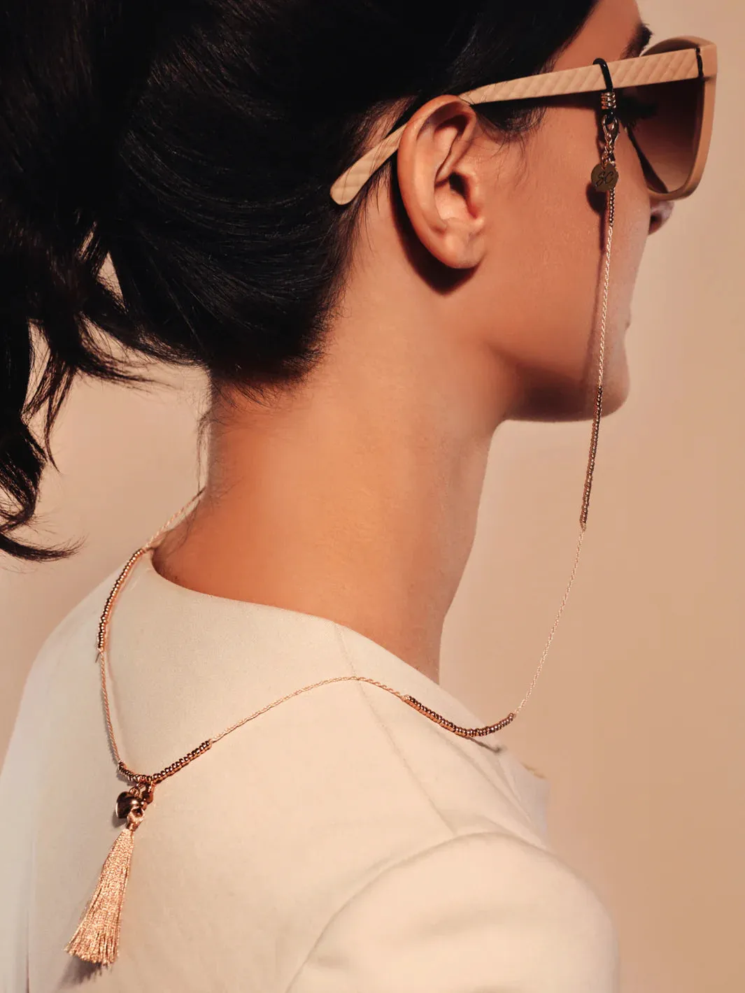 Sunglasses Chain | McTassle Beige