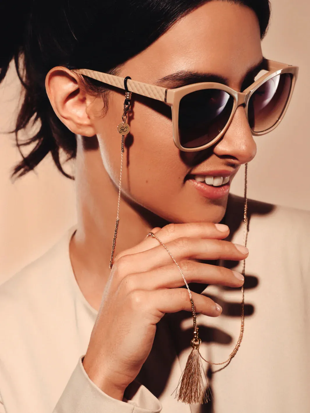 Sunglasses Chain | McTassle Beige