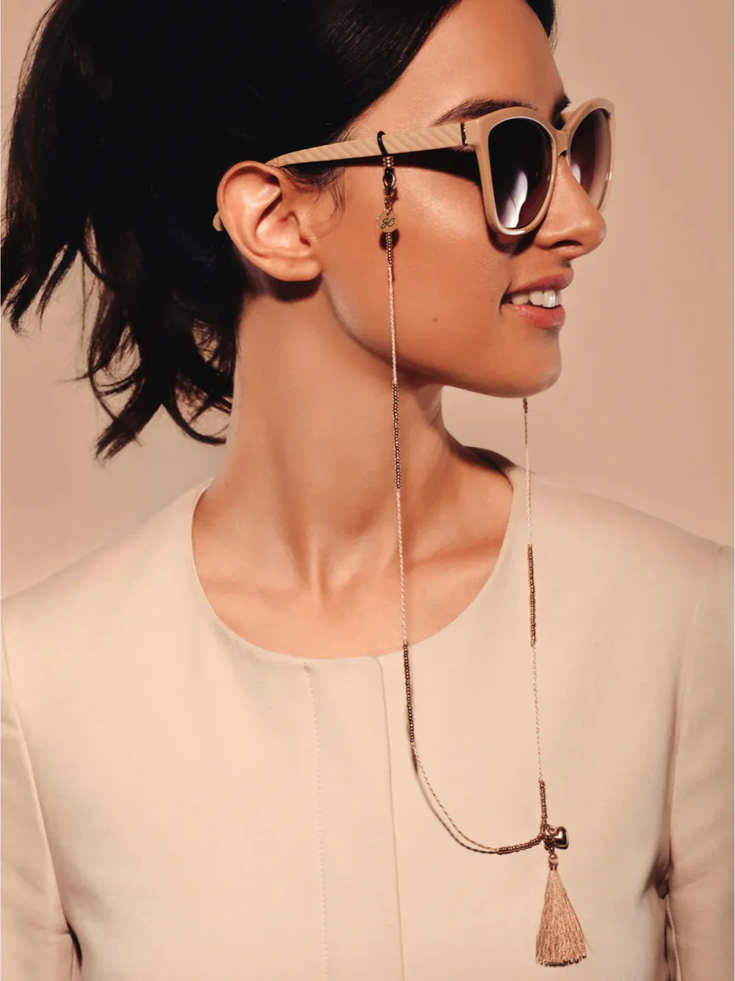 Sunglasses Chain | McTassle Beige