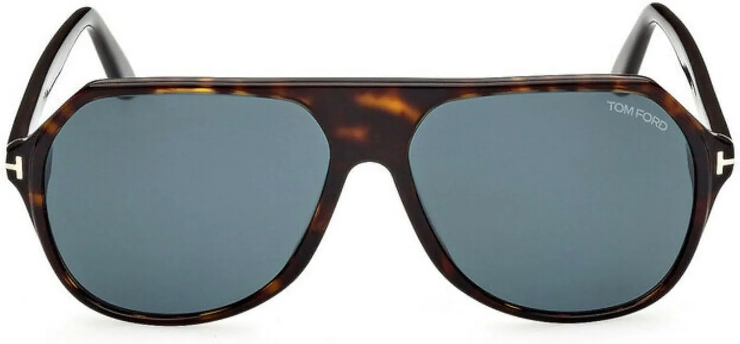 Sunglasses Tom Ford FT 0934 Hayes 52V Shiny Classic Dark Havana/Teal Lenses