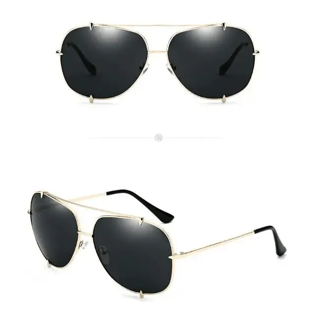 Sunglasses Wolf Claw Rivet Men's with UV400 Protection & Stylish Metal Frame