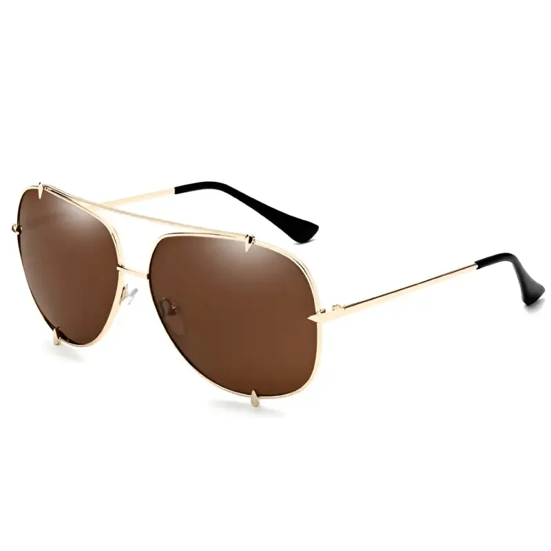 Sunglasses Wolf Claw Rivet Men's with UV400 Protection & Stylish Metal Frame