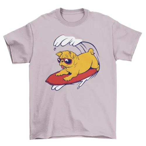 Surf's Up Pug T-Shirt
