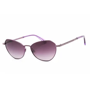 Swarovski Women's Sunglasses - Shiny Violet Metal Cat Eye Shape Frame | SK0386 81Z