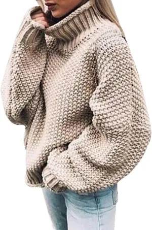 Sweater Dress Midi Turtleneck Home Lady Stretchable Elasticity Sweater Stretchable Elasticity