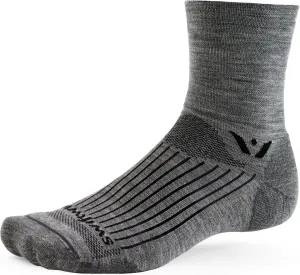 Swiftwick- PURSUIT FOUR Trail Running & Cycling Socks, Merino Wool, Durable Crew
