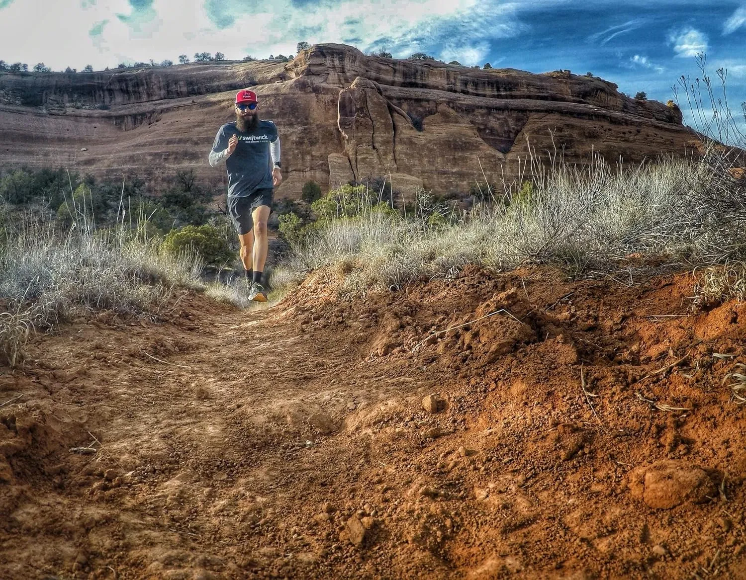 Swiftwick- PURSUIT FOUR Trail Running & Cycling Socks, Merino Wool, Durable Crew