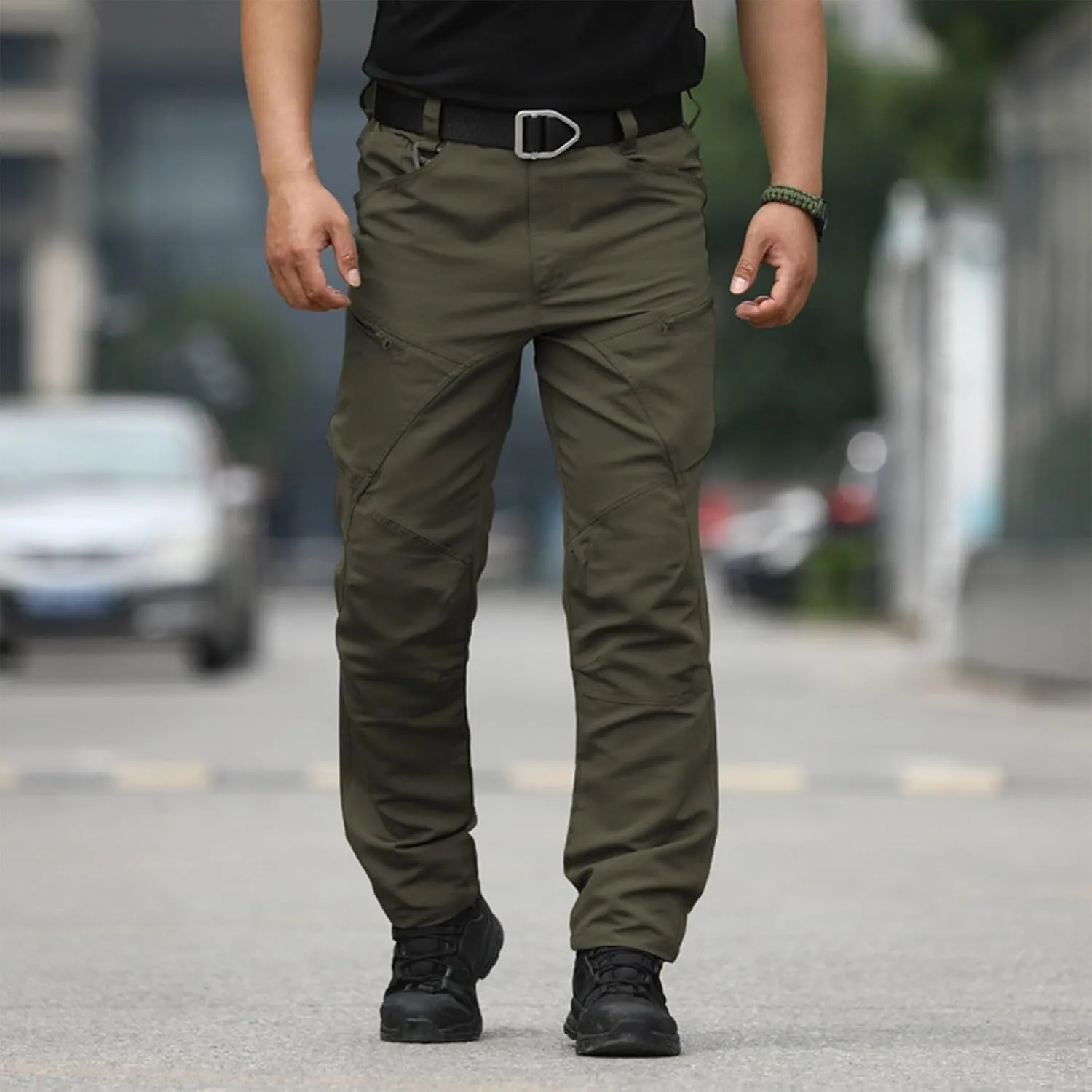 Tactical Pants for Men Water Resistant Hiking Cargo Pants Multi-Pockets Stretch Waterproof Quick Dry Work Joggers