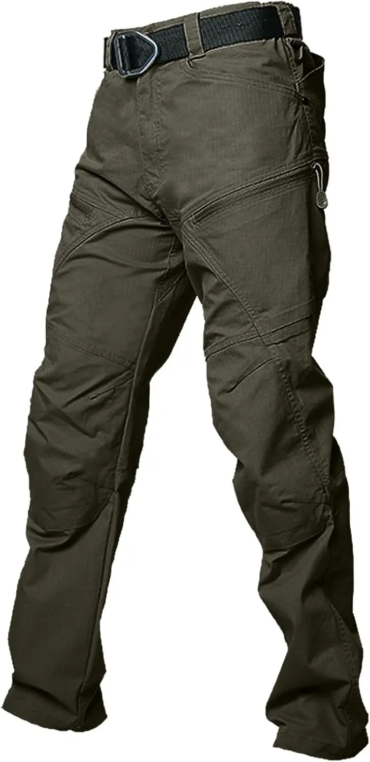 Tactical Pants for Men Water Resistant Hiking Cargo Pants Multi-Pockets Stretch Waterproof Quick Dry Work Joggers
