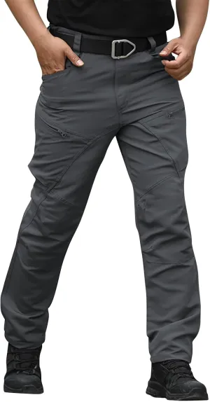 Tactical Pants for Men Water Resistant Hiking Cargo Pants Multi-Pockets Stretch Waterproof Quick Dry Work Joggers