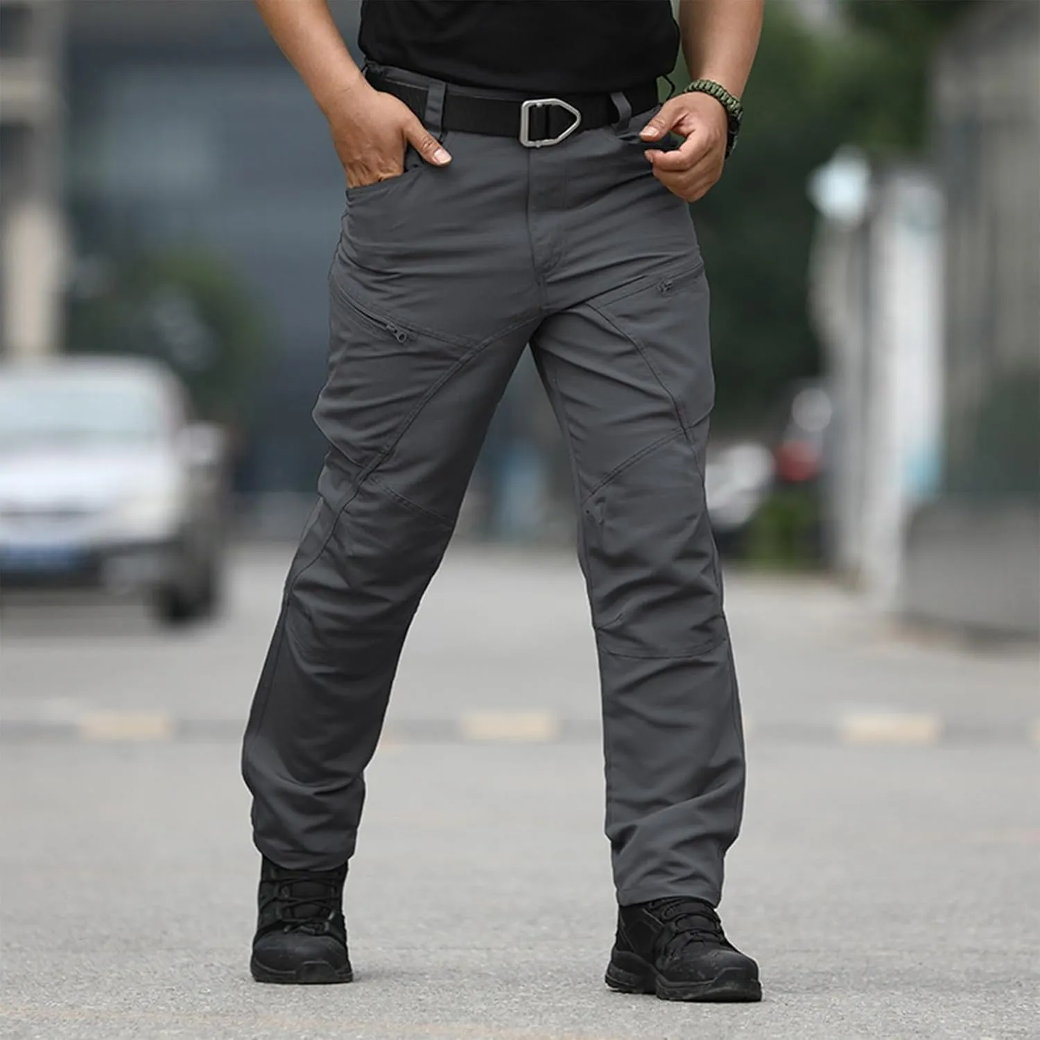 Tactical Pants for Men Water Resistant Hiking Cargo Pants Multi-Pockets Stretch Waterproof Quick Dry Work Joggers