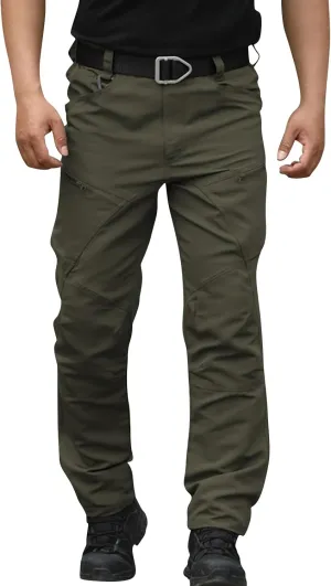 Tactical Pants for Men Water Resistant Hiking Cargo Pants Multi-Pockets Stretch Waterproof Quick Dry Work Joggers