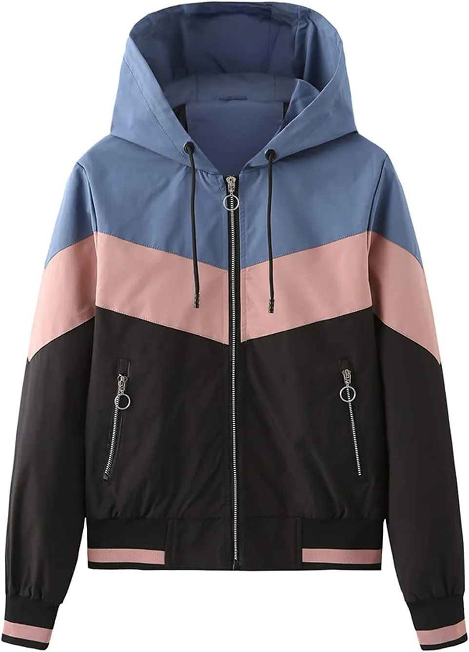 TARIENDY Hooded Rain Jacket for Women Trendy 2025 Waterproof Raincoat Outdoor Hiking Jacket Lightweight Travel Sportswear