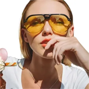 TEEK - Transparent Color Frog Pilot Sunglasses