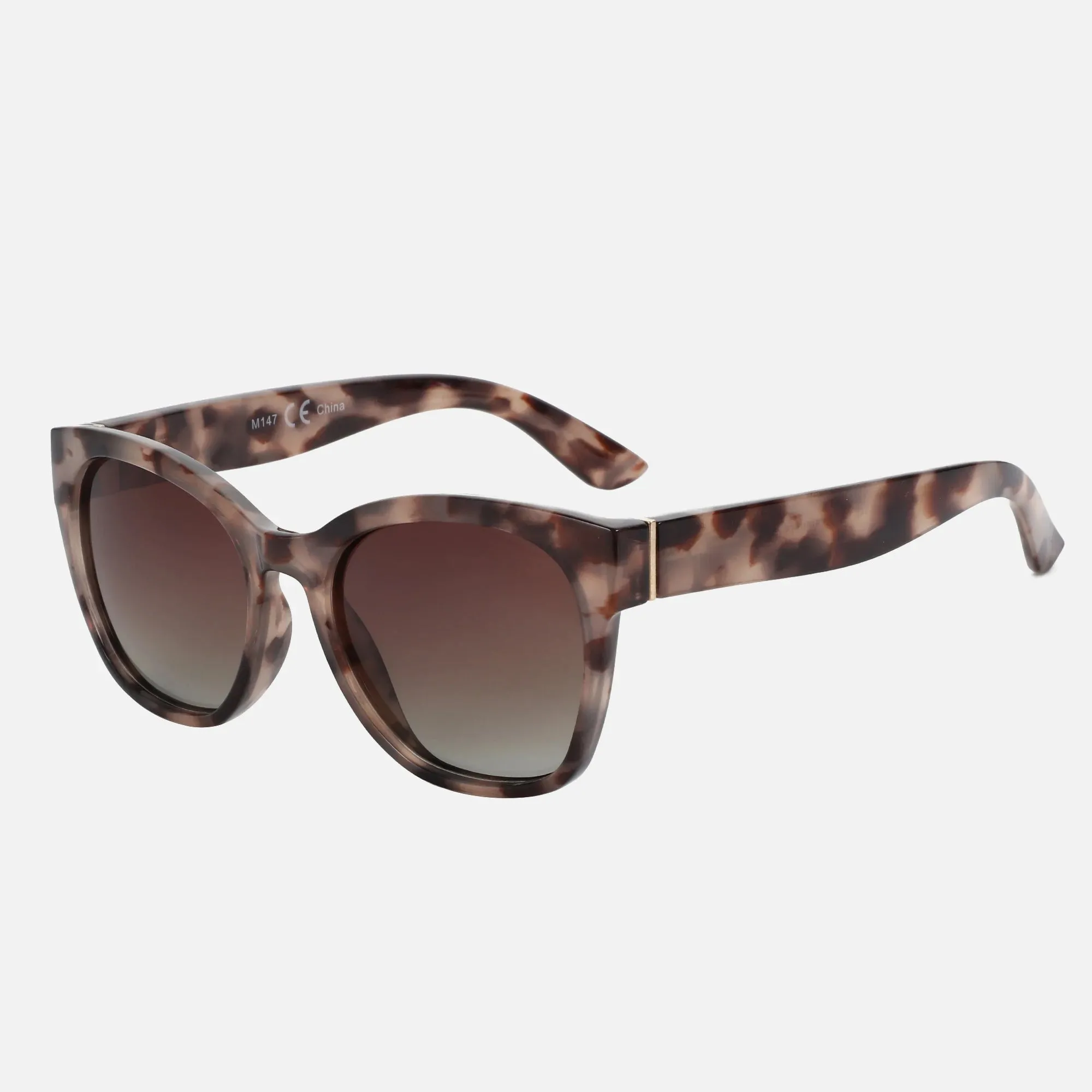 Thick Butterfly Frame Polarized Sunglasses for Women UV400 Protection
