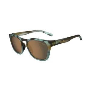 Tifosi Smirk Sunglasses in Matte Blue Tortoise with Brown Lenses