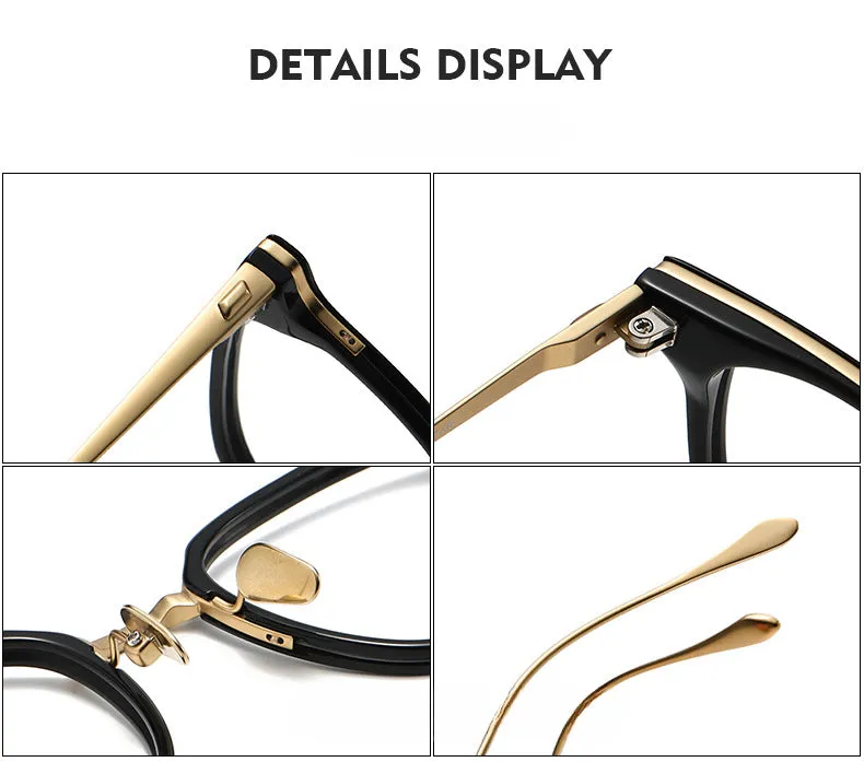 Titanium Vintage Square Eyeglasses Frames GMS823