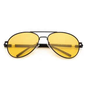 TJUTR Men's Style Night Vison Polarized Pilot Sunglasses