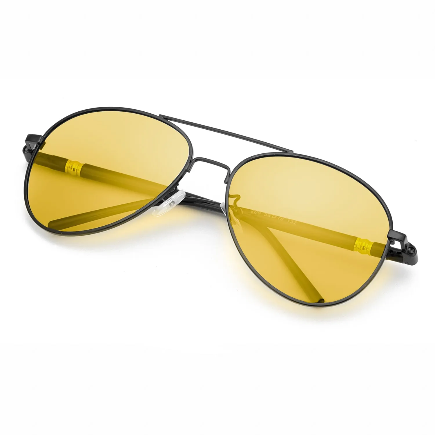 TJUTR Men's Style Night Vison Polarized Pilot Sunglasses