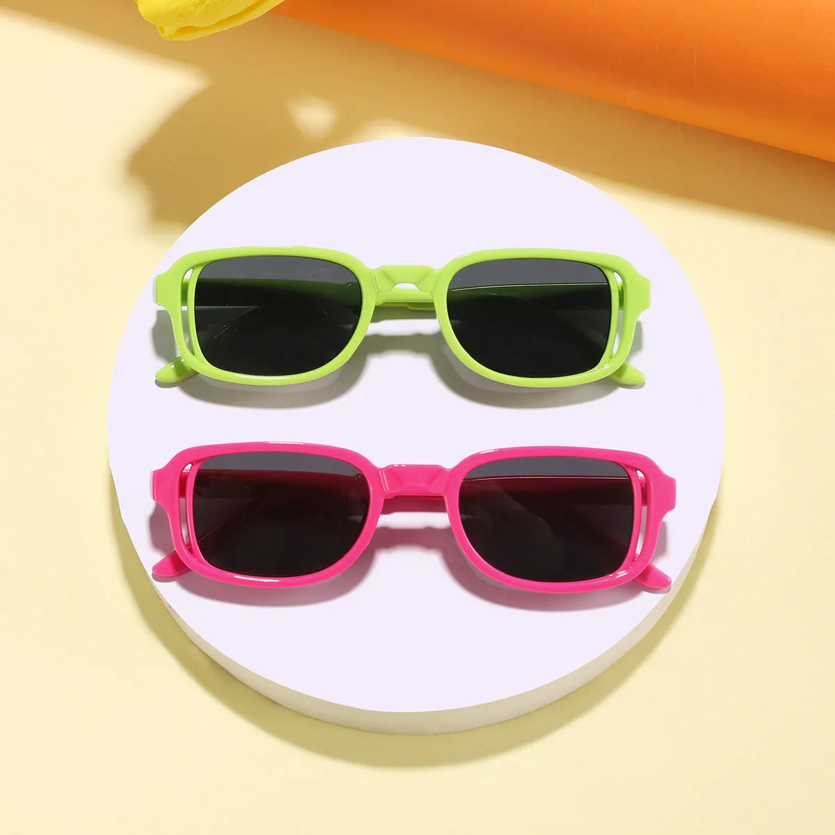 Toddler/kids Girl/Boy Casual Style Candy Color Hollow Sunglasses (with Velvet Pouch)