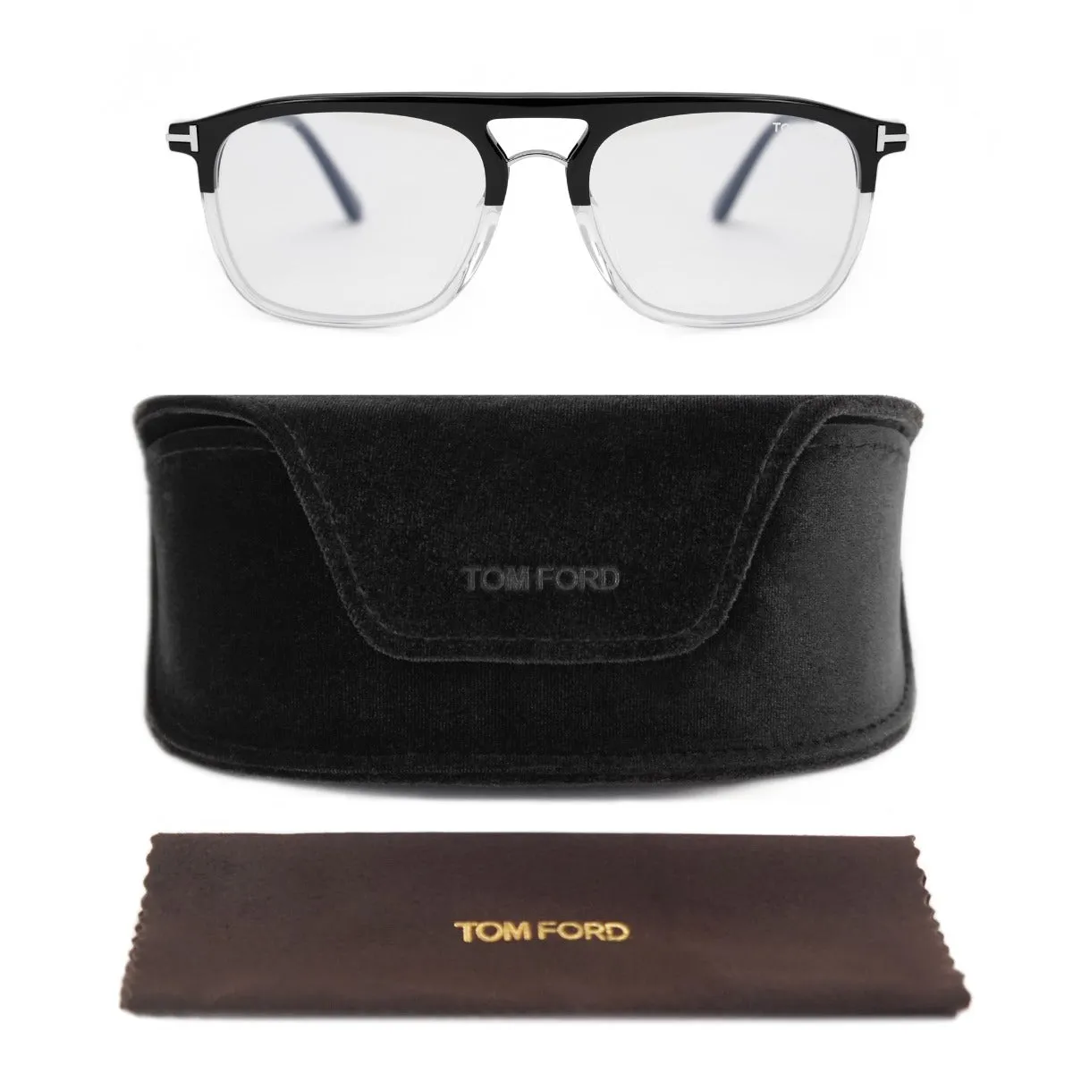 Tom Ford Men's Rectangular Opticals FT5588 B 003 54