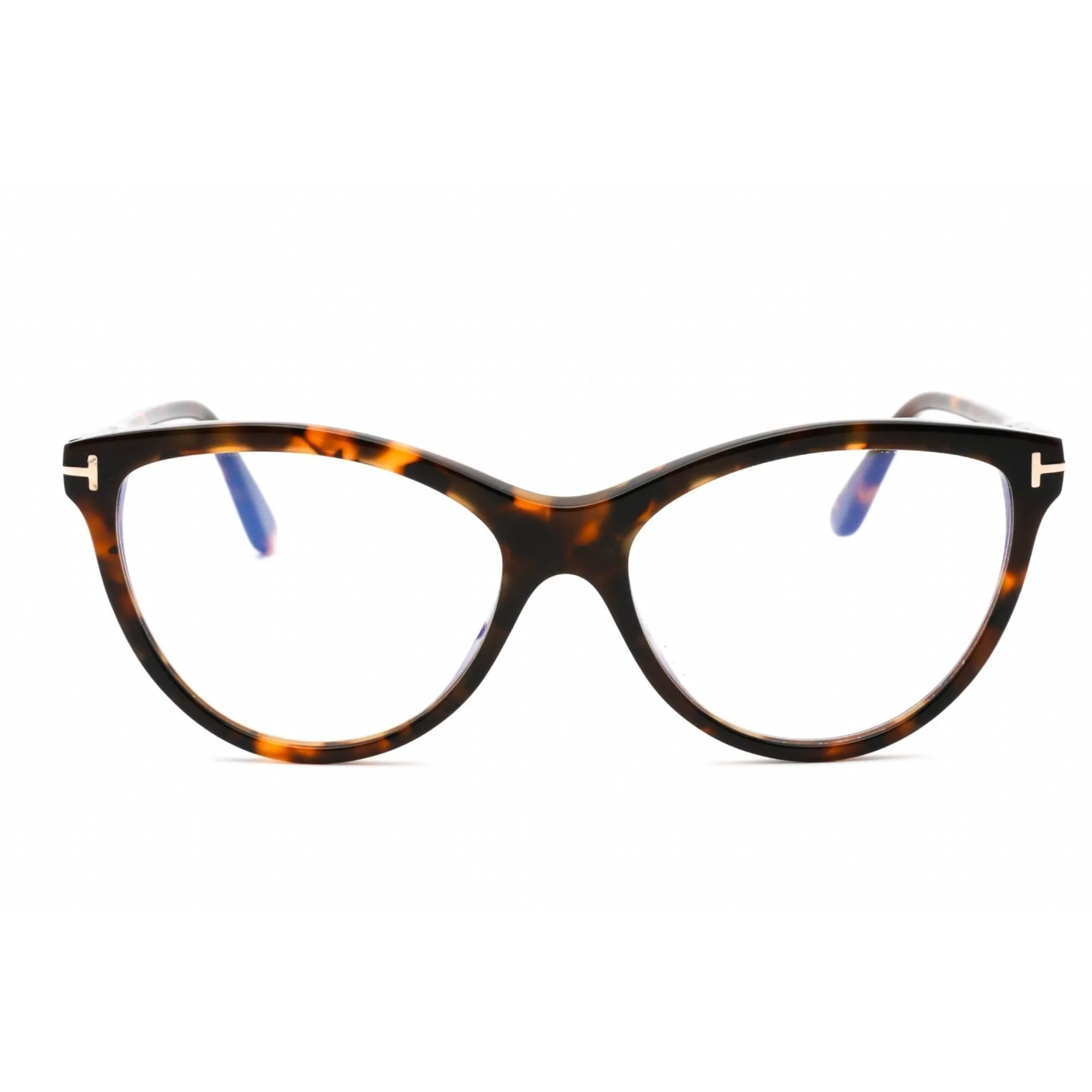 Tom Ford Women's Eyeglasses - Vintage Dark Havana Plastic Cat Eye Frame | FT5772-B 052
