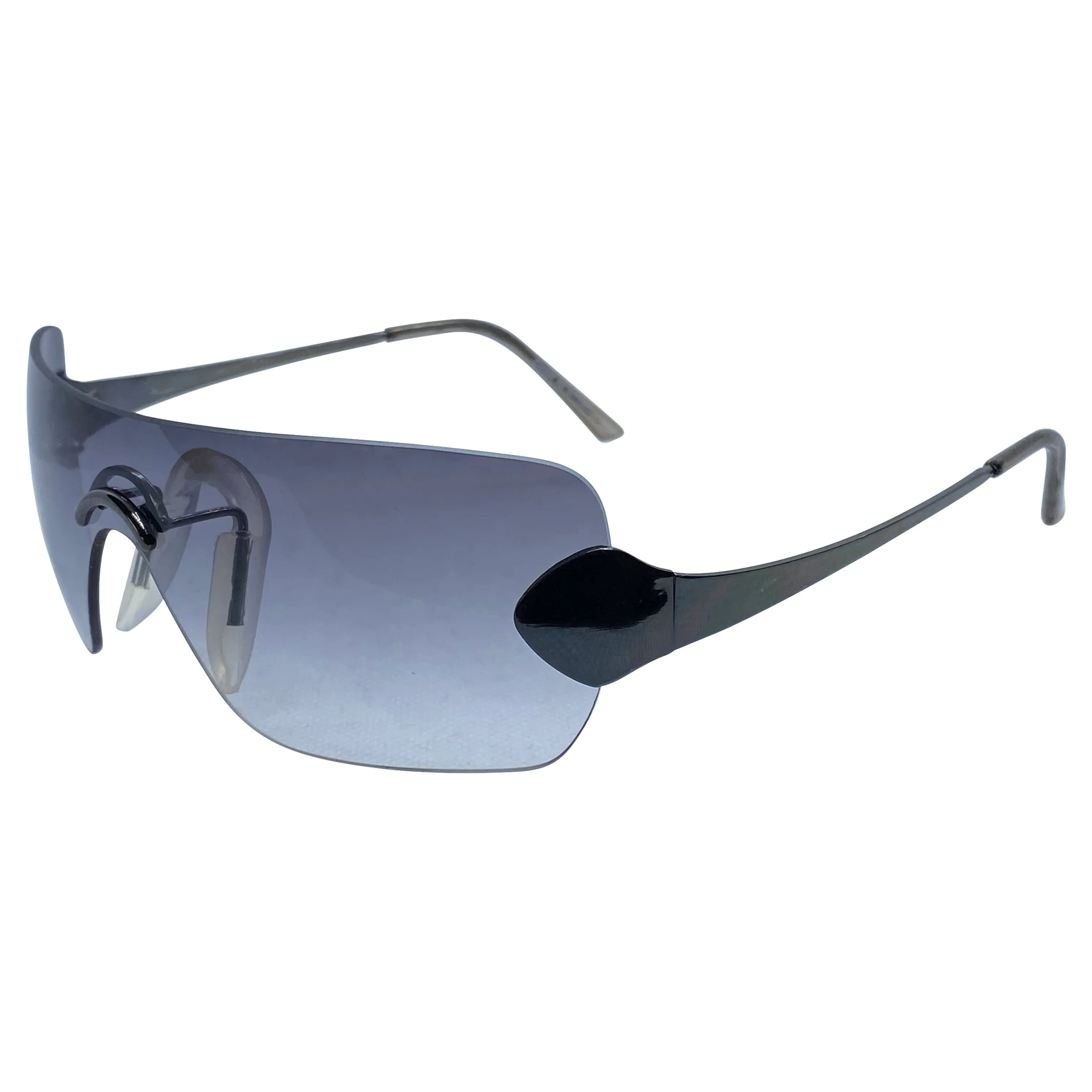 TONER Smoke Y2K Rimless Sunglasses